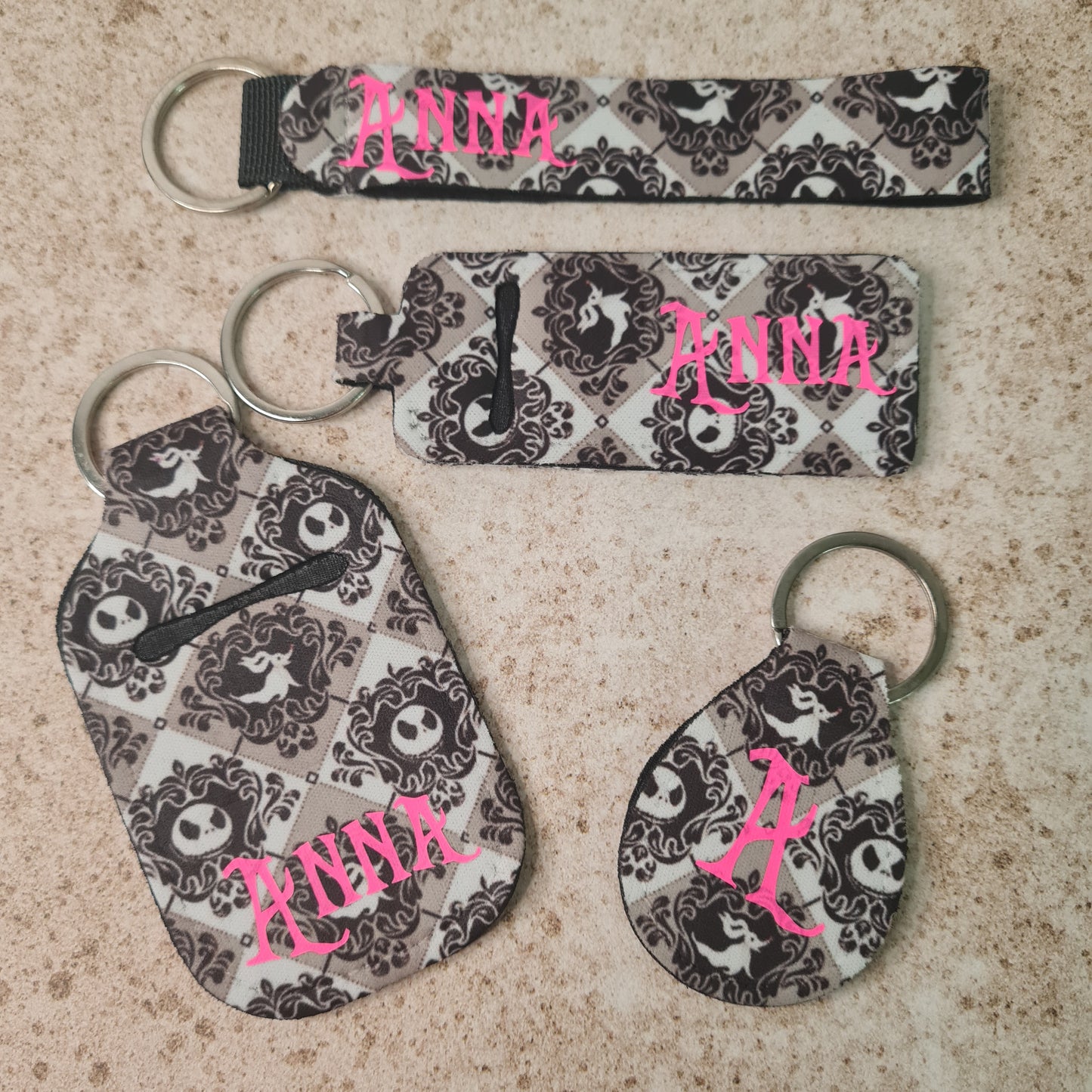 Personalized Key Ring Set